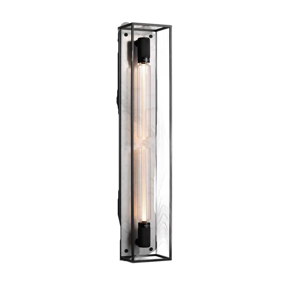 Buster + Punch Caged Wall Light, X-Large White Marble