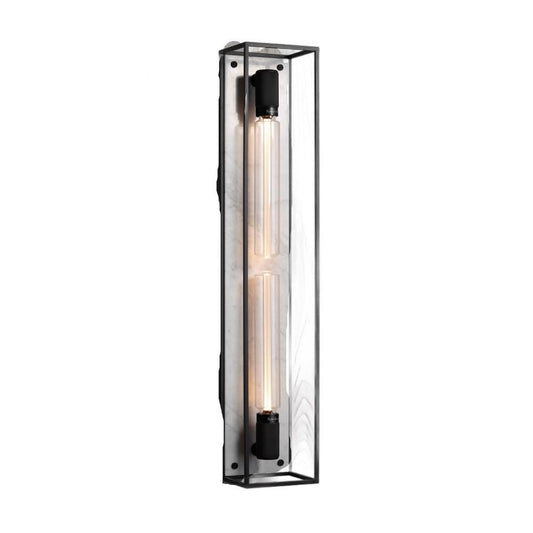 Buster + Punch Caged Wall Light, X-Large White Marble