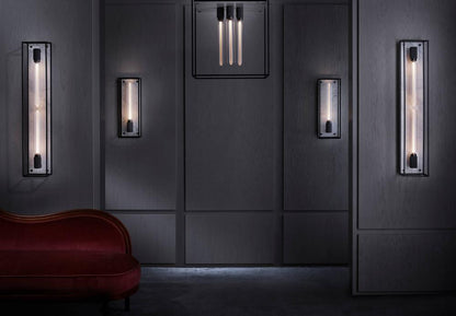 Buster + Punch Caged Wall Light, X-Large, White Marble