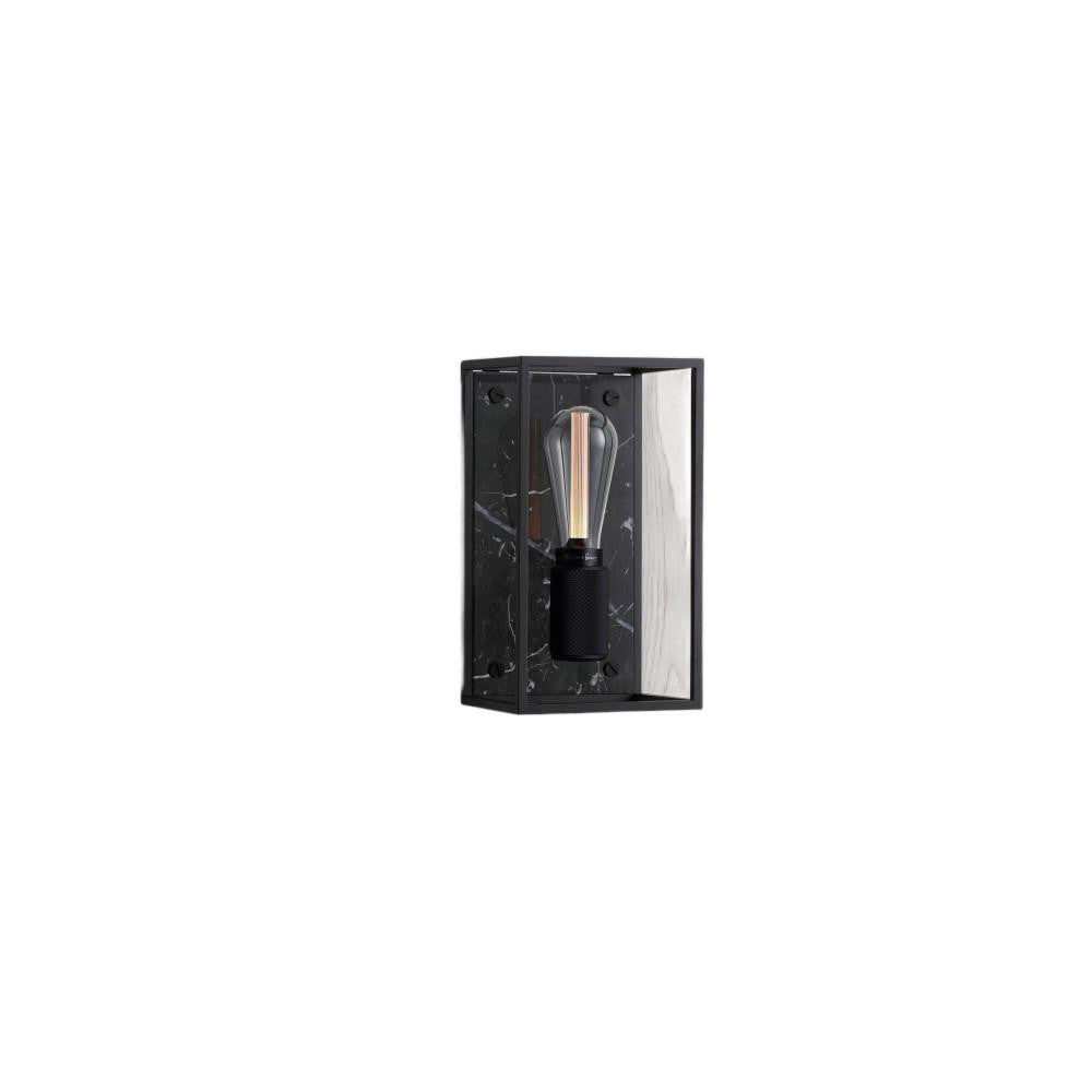 Buster + Punch Caged Wall Sconce, Medium Black Marble