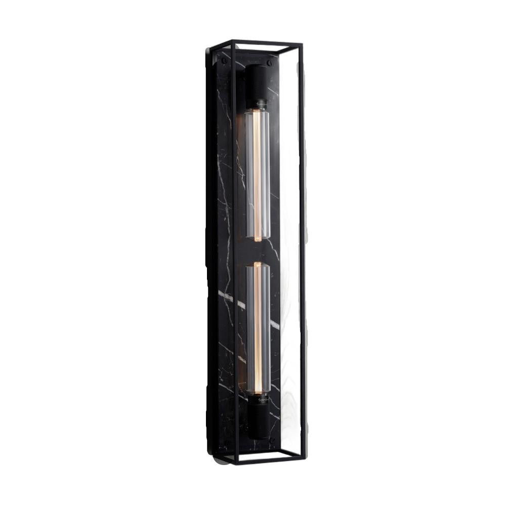 Buster + Punch Caged Wall Sconce, X-Large Black Marble