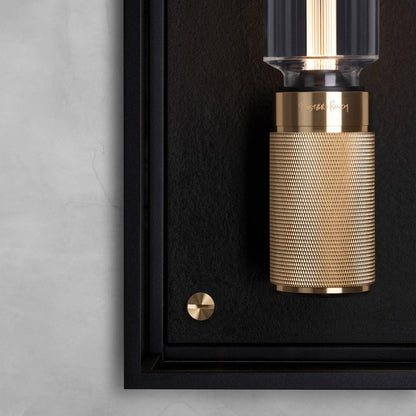 Buster + Punch Caged Wet, Wall Light, Large, Black, Brass
