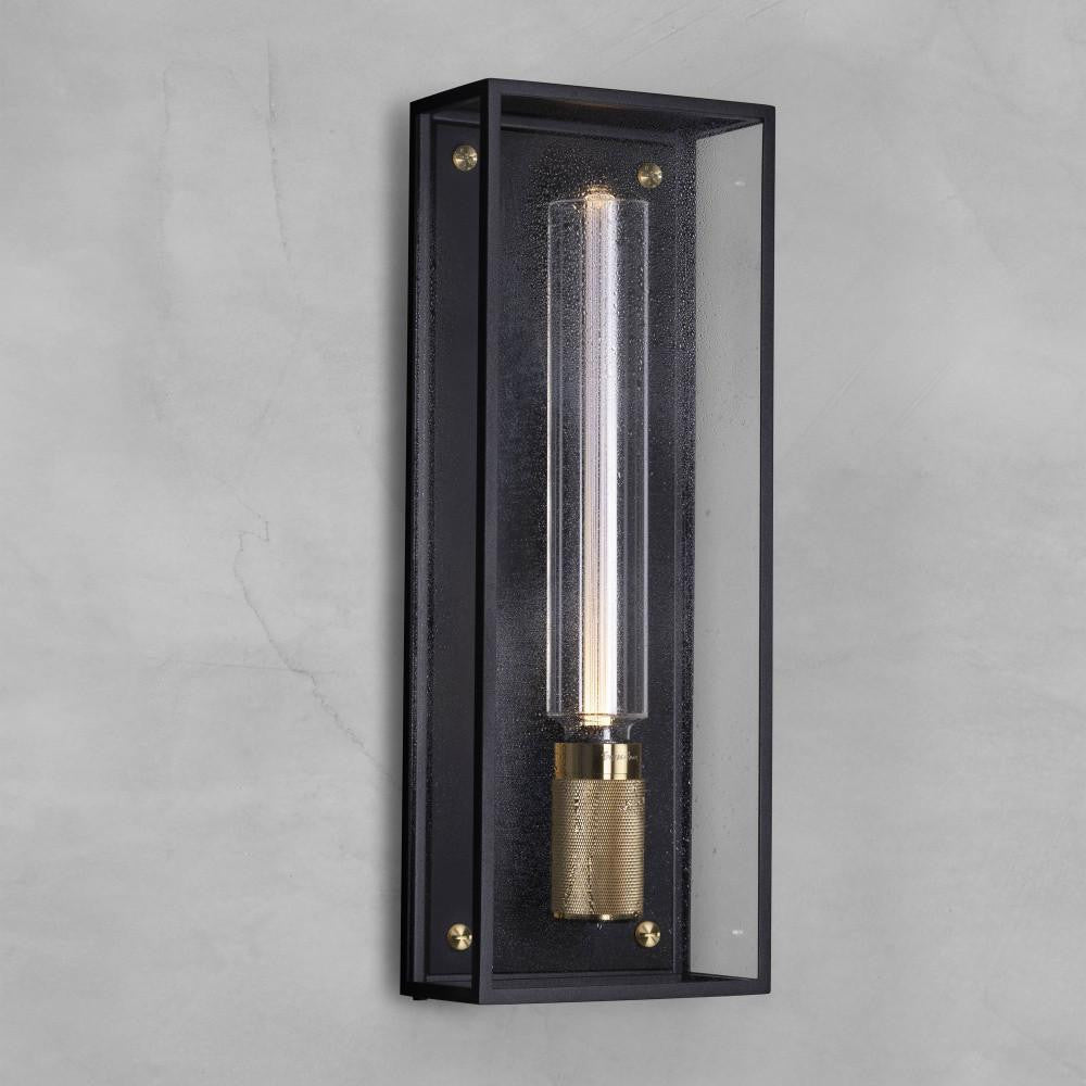 Buster + Punch Caged Wet, Wall Light, Large, Black, Brass