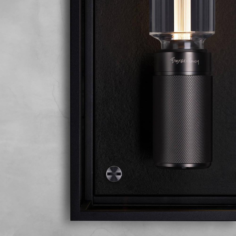 Buster + Punch Caged Wet, Wall  Light, Large, Black, Gun Metal