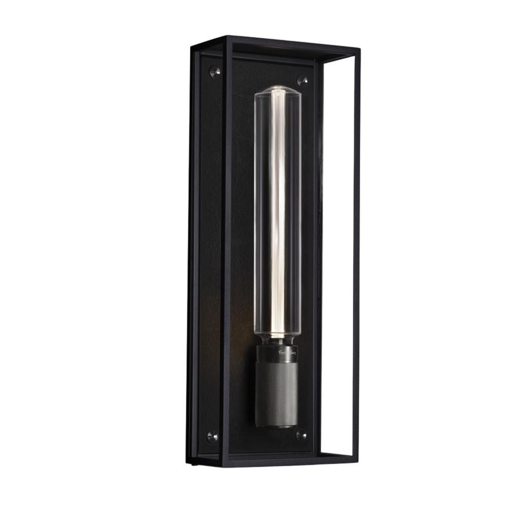 Buster + Punch Caged Wet Wall Light Black, Gun Metal