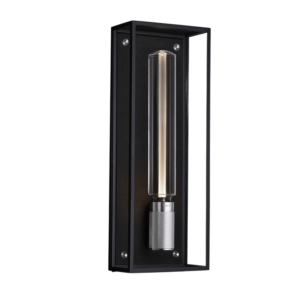 Buster + Punch Caged Wet Wall Light Black, Steel