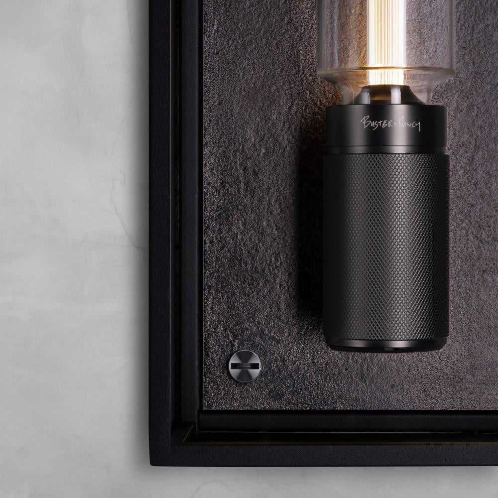 Buster + Punch Caged Wet, Wall  Light, Large, Gun Metal