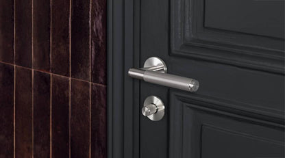 Buster + Punch Door Handle, Conventional, Passage, Cross, Steel