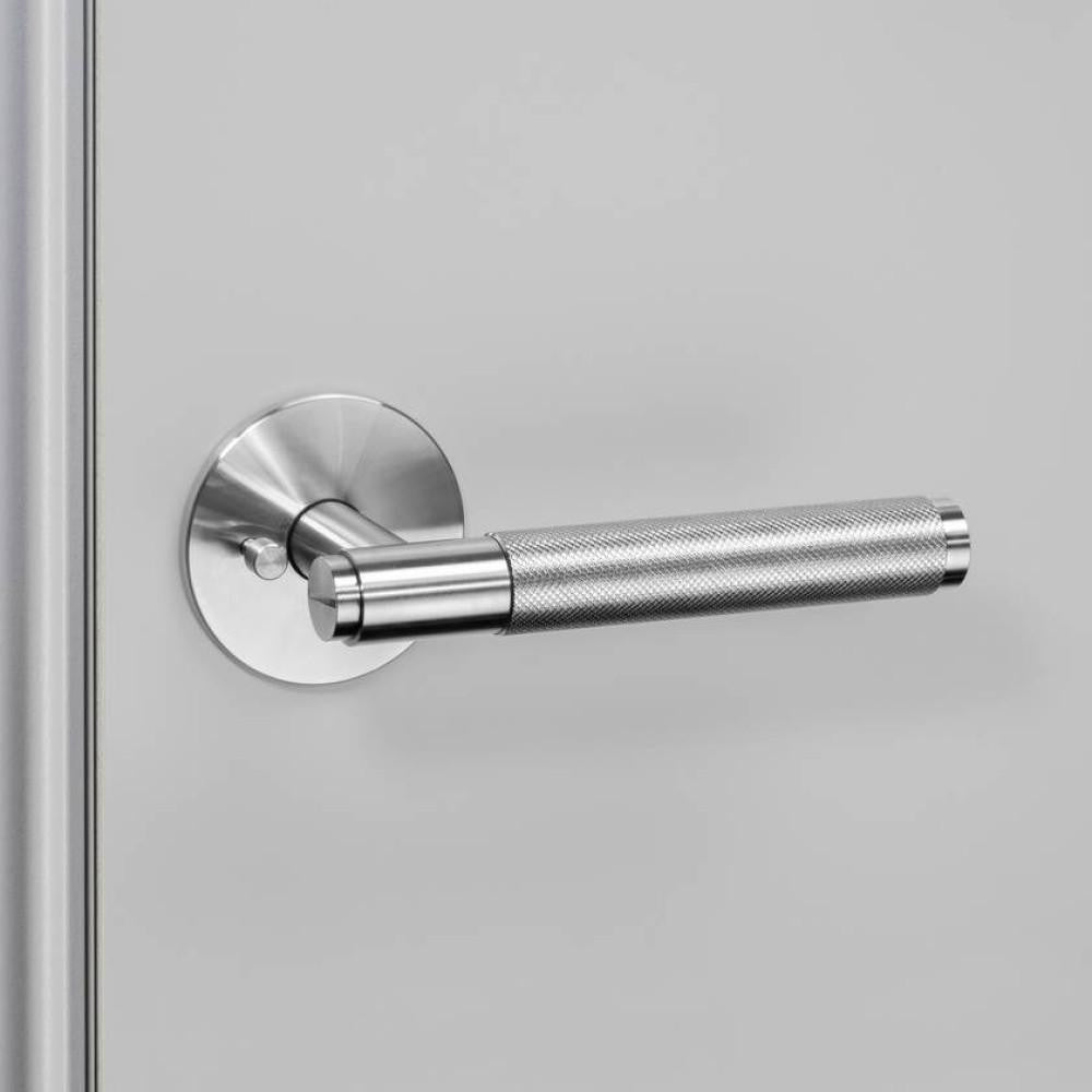 Buster + Punch Door Handle, Conventional, Passage, Cross, Steel