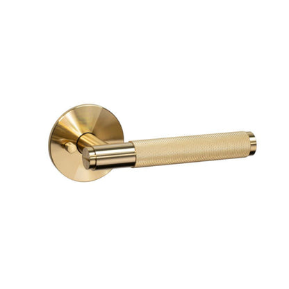 Buster + Punch Conventional Door Handles, Set of 2, Privacy Brass