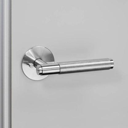 Buster + Punch Door Handle, Conventional, Privacy, Cross, Steel