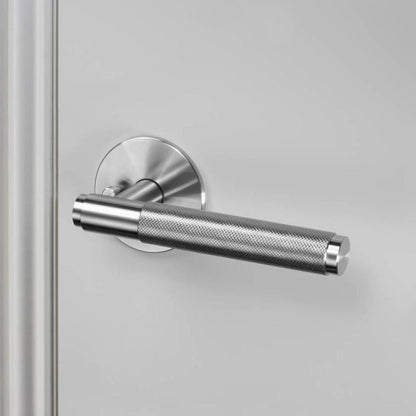 Buster + Punch Door Handle, Conventional, Privacy, Cross, Steel