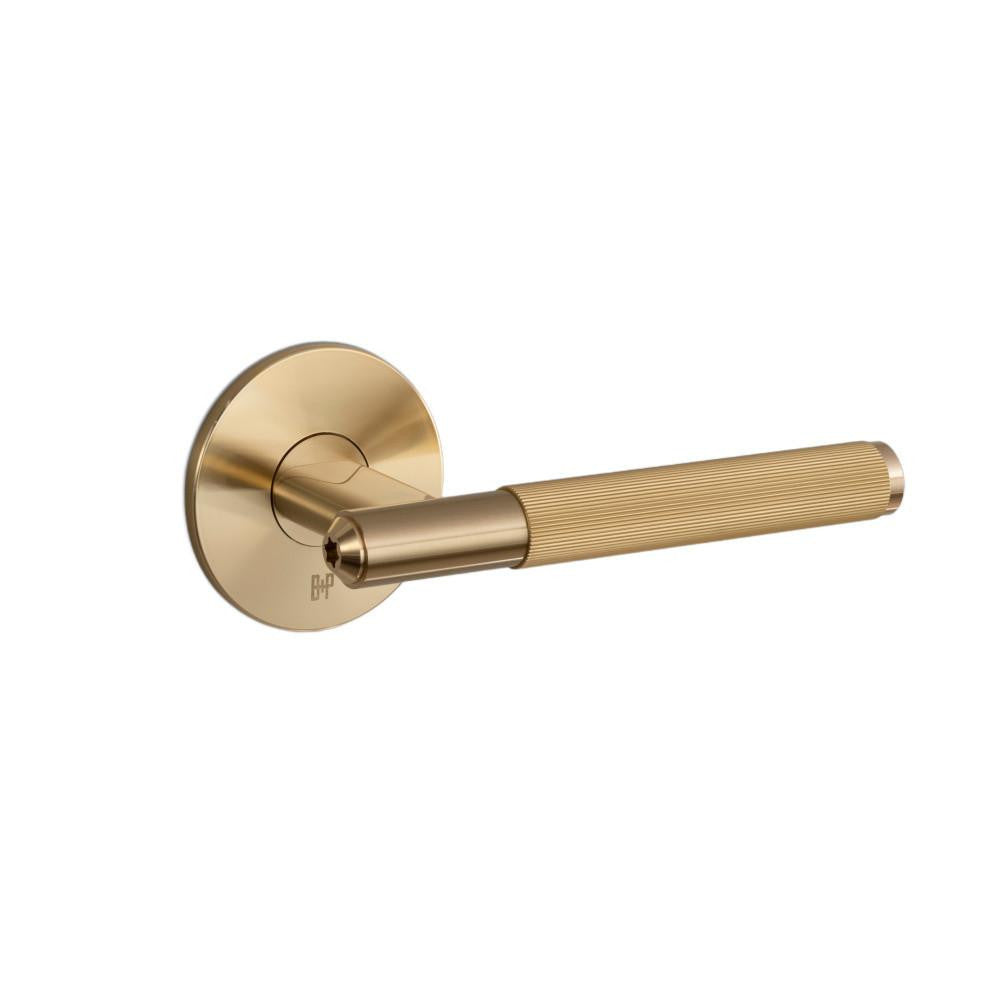 Buster + Punch Door Handles, Set of 2, Passage Brass