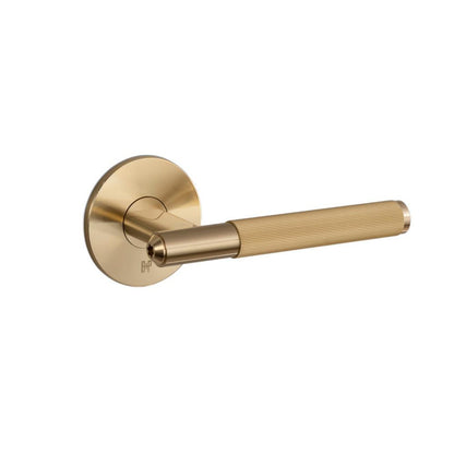 Buster + Punch Door Handles, Set of 2, Passage Brass