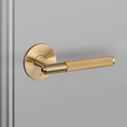 Buster + Punch Door Handle, Passage, Linear, Brass