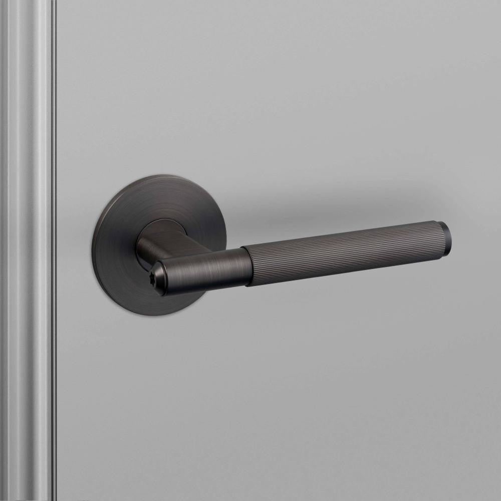 Buster + Punch Door Handle, Passage, Linear, Smoked Bronze