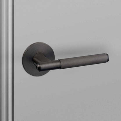 Buster + Punch Door Handle, Passage, Linear, Smoked Bronze