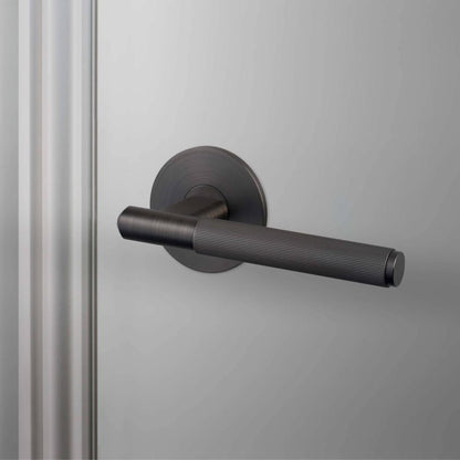 Buster + Punch Door Handle, Passage, Linear, Smoked Bronze