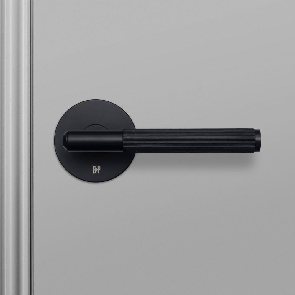 Buster + Punch Door Handle, Passage, Linear, Welders Black