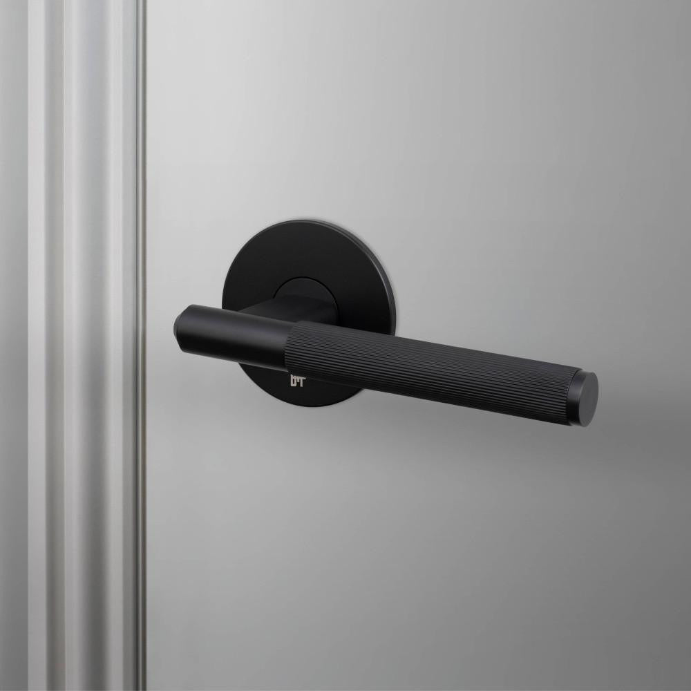 Buster + Punch Door Handle, Passage, Linear, Welders Black