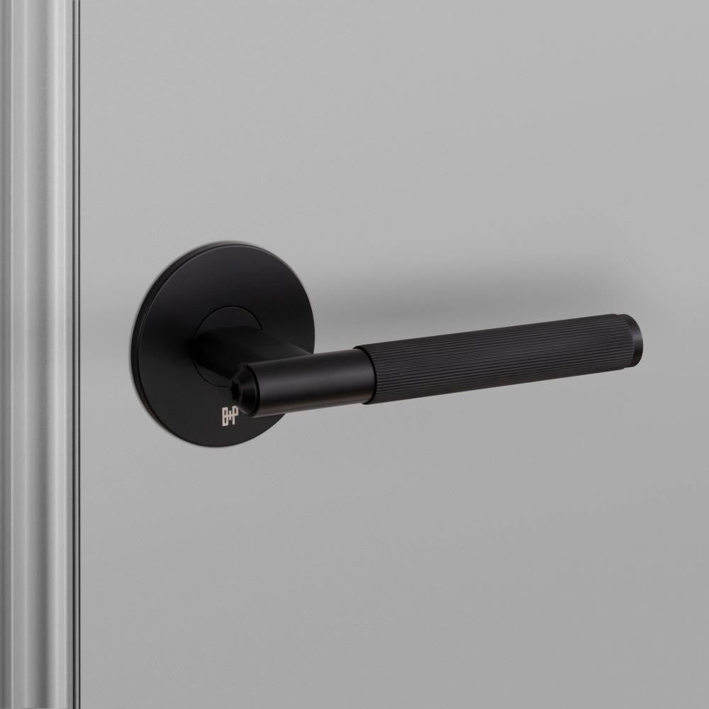 Buster + Punch Door Handle, Passage, Linear, Welders Black