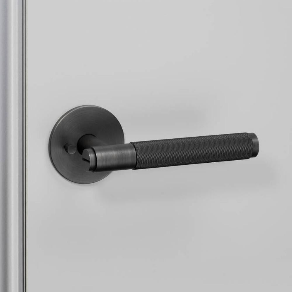 Buster + Punch Door Handle, Privacy, Cross, Smoked Bronze