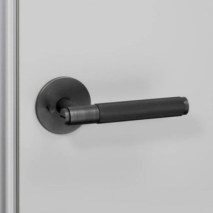Buster + Punch Door Handle, Privacy, Cross, Smoked Bronze