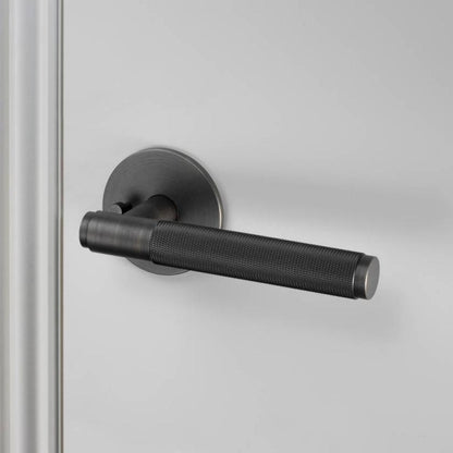 Buster + Punch Door Handle, Privacy, Cross, Smoked Bronze