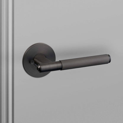 Buster + Punch Door Handle, Privacy, Linear, Smoked Bronze