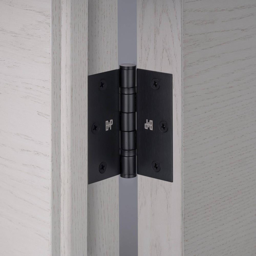Buster + Punch Door Hinge, 3.5 X 3.5 Inch, Welders Black