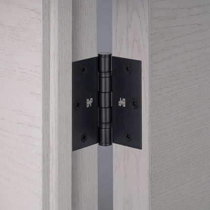 Buster + Punch Door Hinge, 3.5 X 3.5 Inch, Welders Black