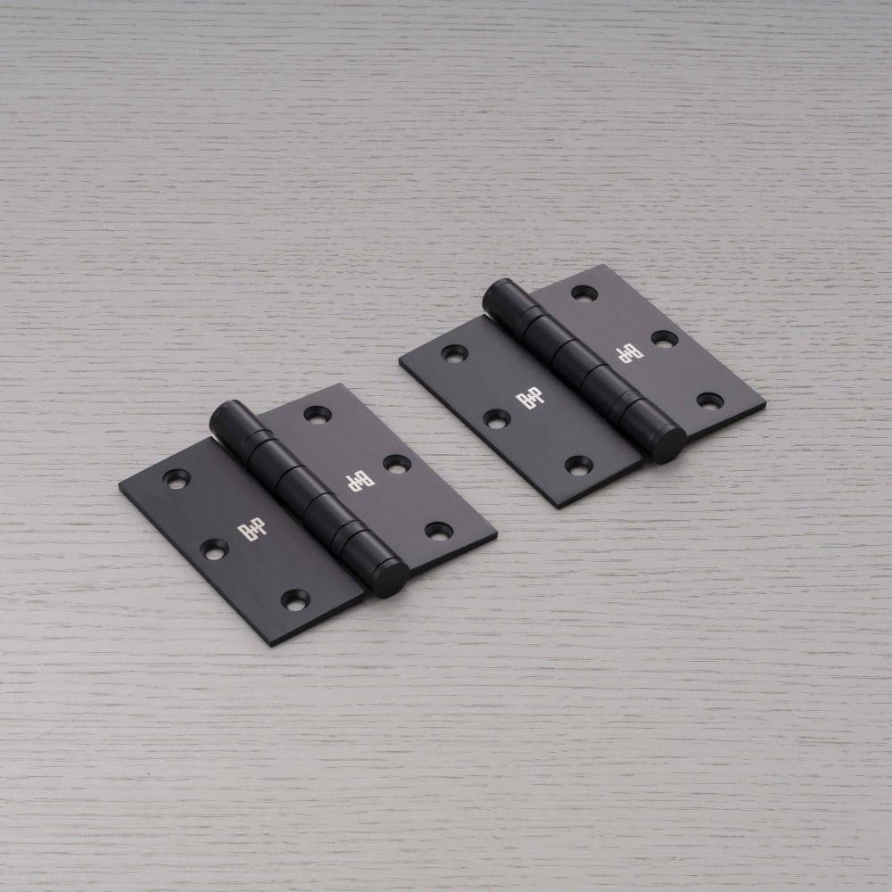 Buster + Punch Door Hinge, 3.5 X 3.5 Inch, Welders Black