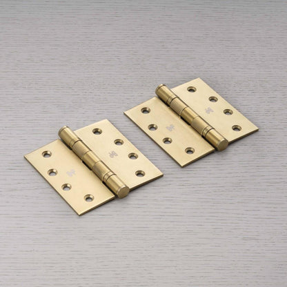 Buster + Punch Door Hinge, 4 X 4 Inch, Brass