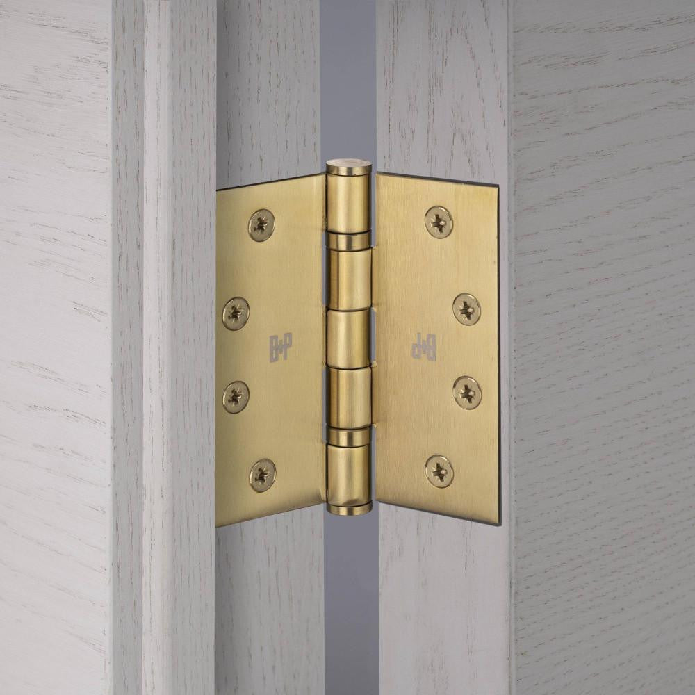 Buster + Punch Door Hinge, 4 X 4 Inch, Brass
