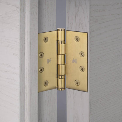 Buster + Punch Door Hinge, 4 X 4 Inch, Brass