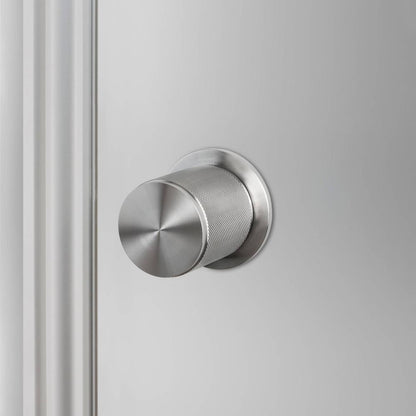 Buster + Punch Door Knob, Conventional, Passage, Cross, Steel