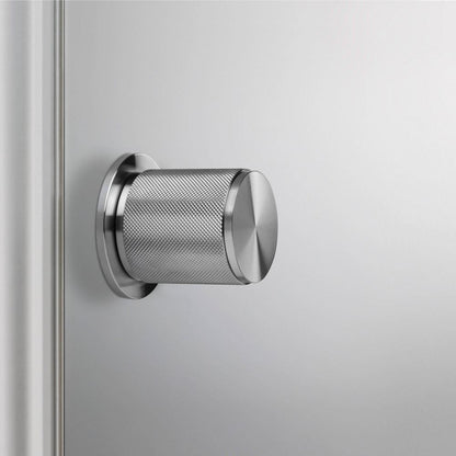 Buster + Punch Door Knob, Conventional, Passage, Cross, Steel