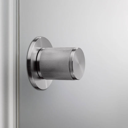 Buster + Punch Door Knob, Pre-Drilled, Passage, Linear, Steel