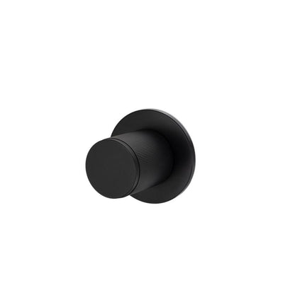 Buster + Punch Door Knob, Pre-Drilled, Passage, Linear Welders Black