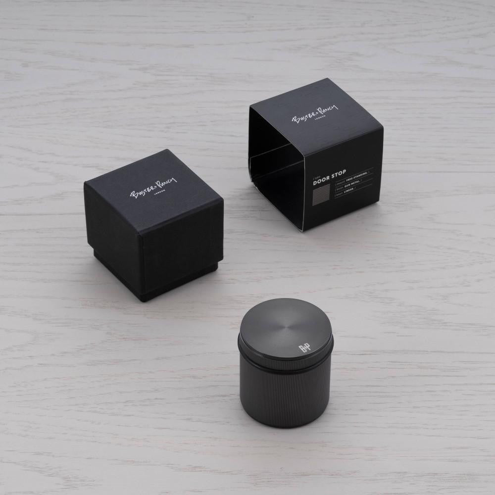 Buster + Punch Door Stop, Freestanding, Gun Metal