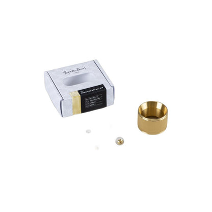 Buster + Punch Exhaust Detail Kit with Linear Pattern Baffle Brass