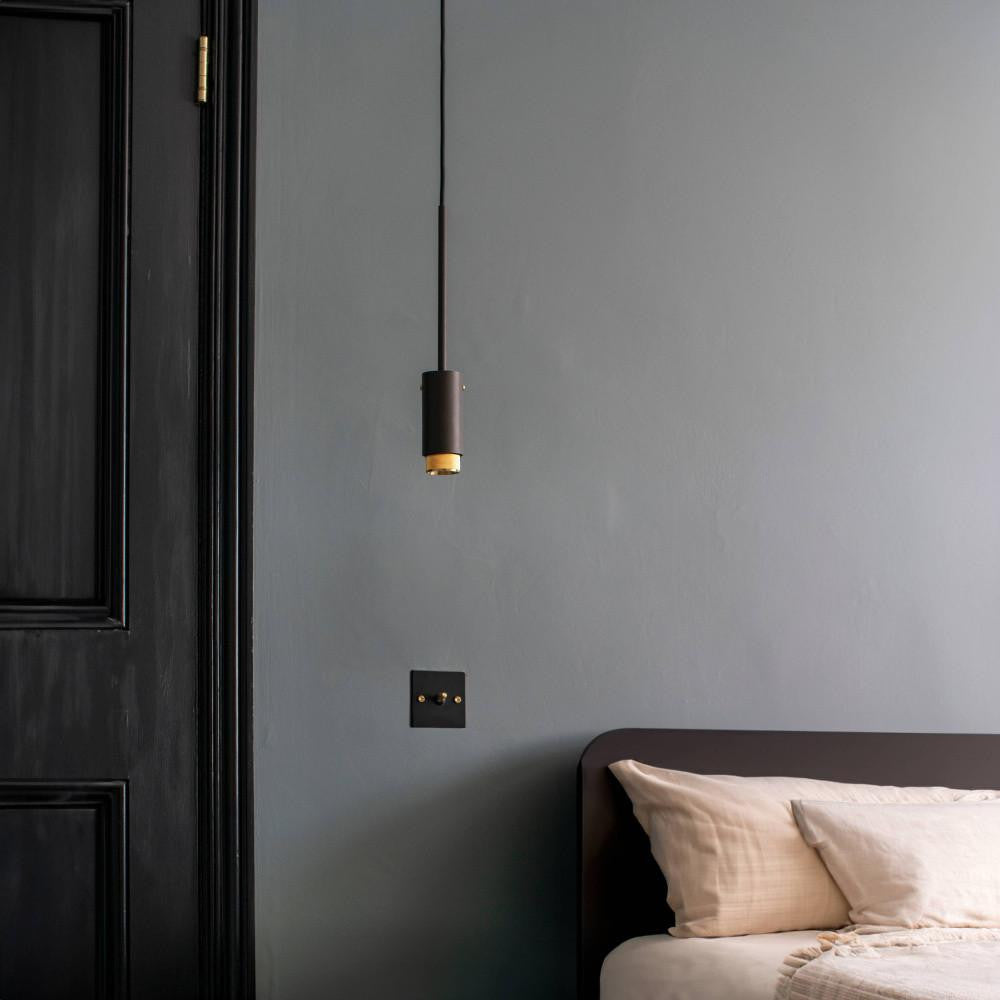 Buster + Punch Exhaust Pendant, Cross, Graphite, Brass