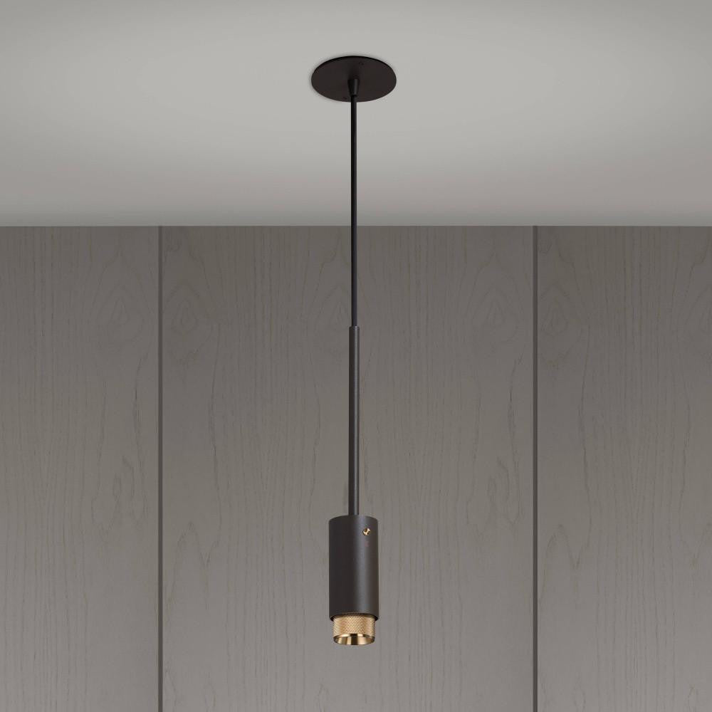Buster + Punch Exhaust Pendant, Cross, Graphite, Brass
