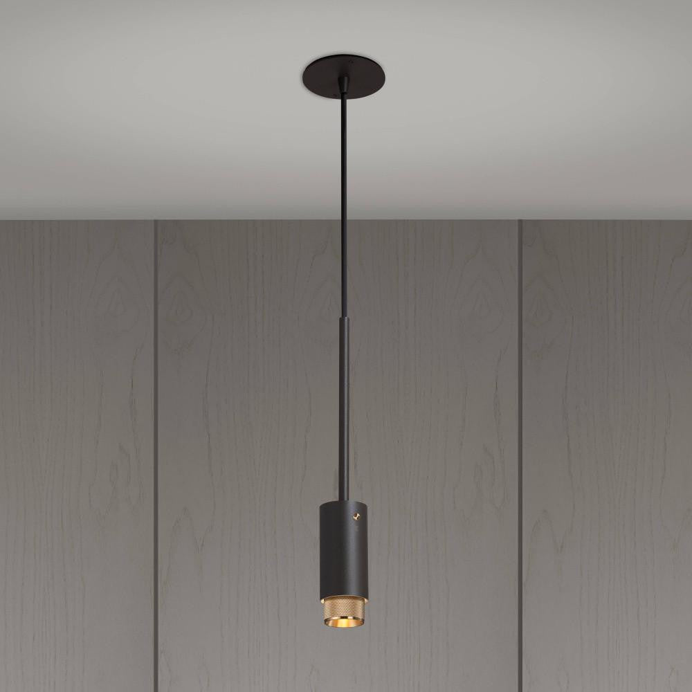 Buster + Punch Exhaust Pendant, Cross, Graphite, Brass