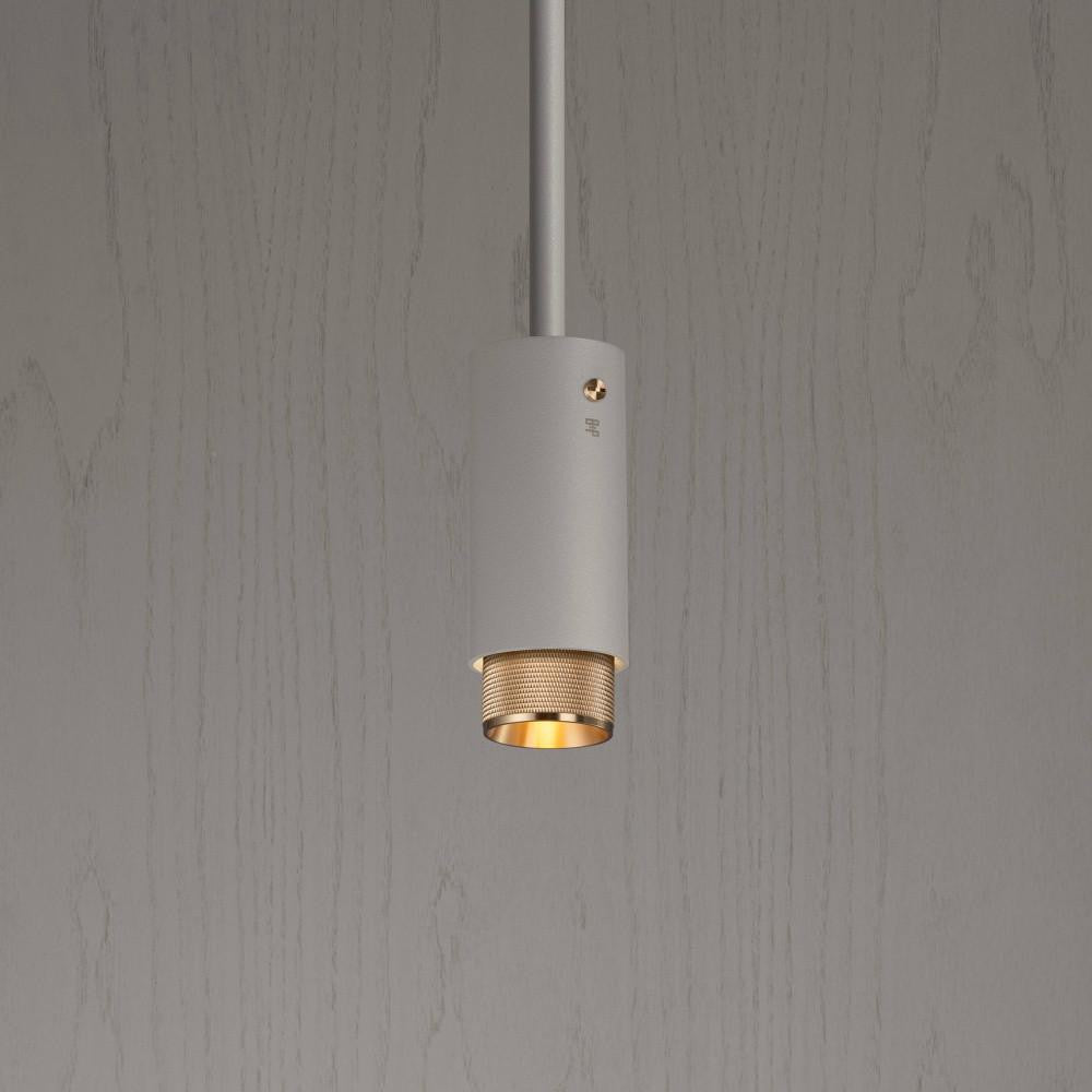 Buster + Punch Exhaust Pendant, Cross, Stone, Brass