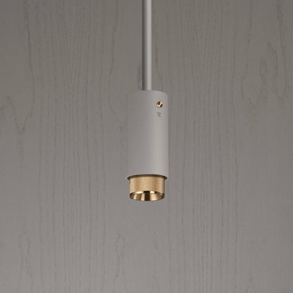 Buster + Punch Exhaust Pendant, Cross, Stone, Brass