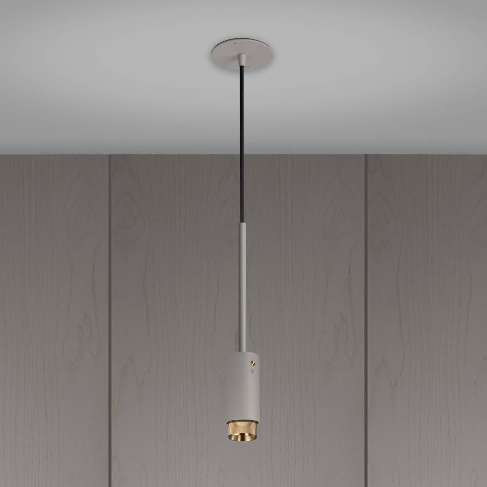 Buster + Punch Exhaust Pendant, Cross, Stone, Brass