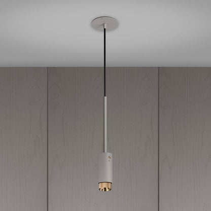 Buster + Punch Exhaust Pendant, Cross, Stone, Brass