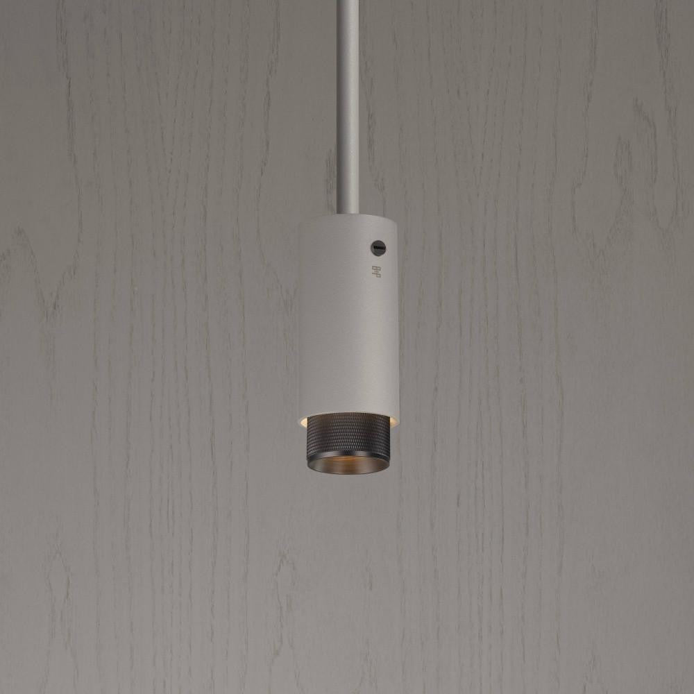 Buster + Punch Exhaust Pendant, Cross, Stone, Smoked Bronze