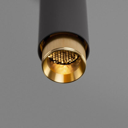 Buster + Punch Exhaust Pendant, Linear , Graphite, Brass